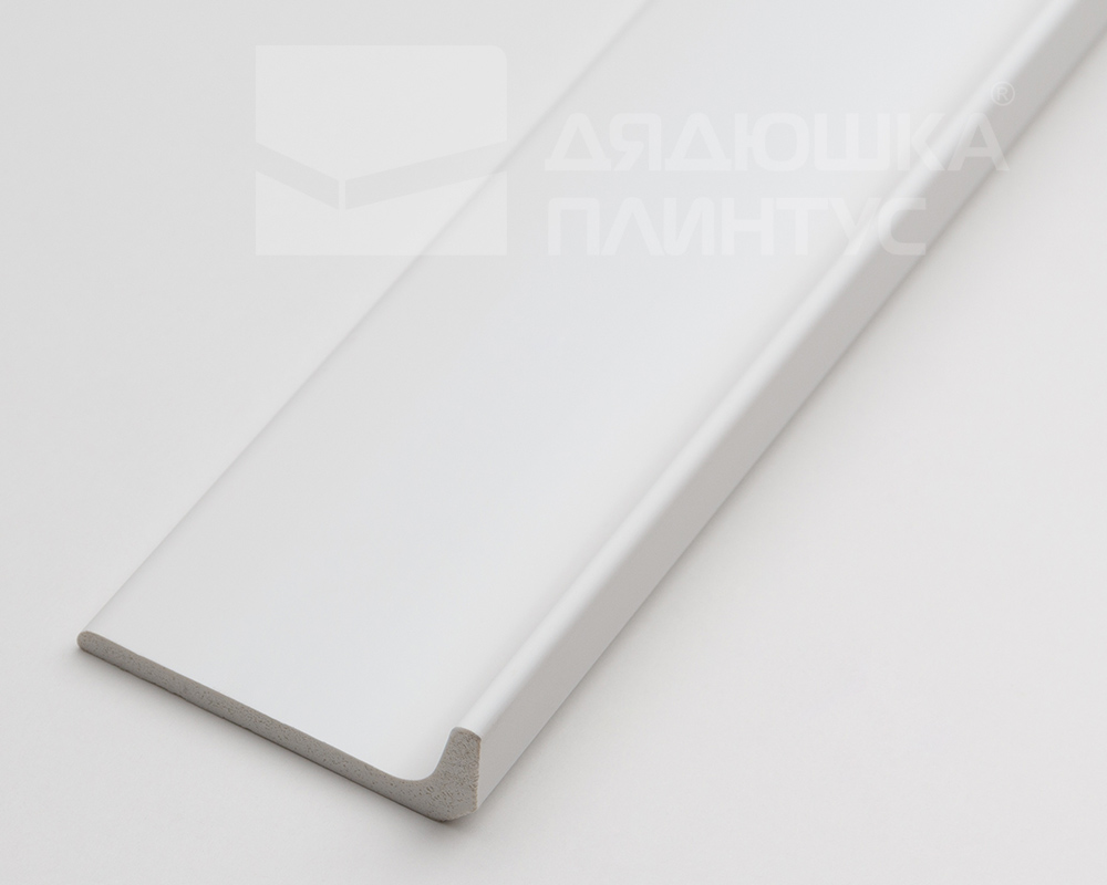 Плинтус из полистирола высокой плотности Волшебная Палочка 60*20*2000. MSPOL 122 Белый под покраску