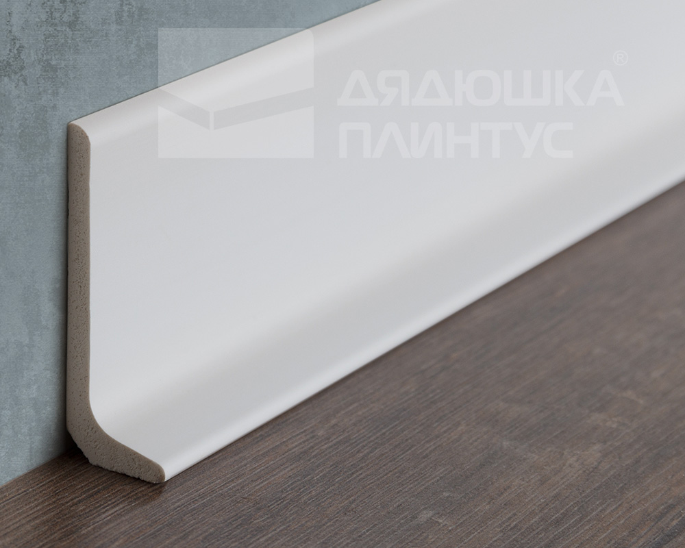 Плинтус из полистирола высокой плотности Волшебная Палочка 60*20*2000. MSPOL 122 Белый под покраску